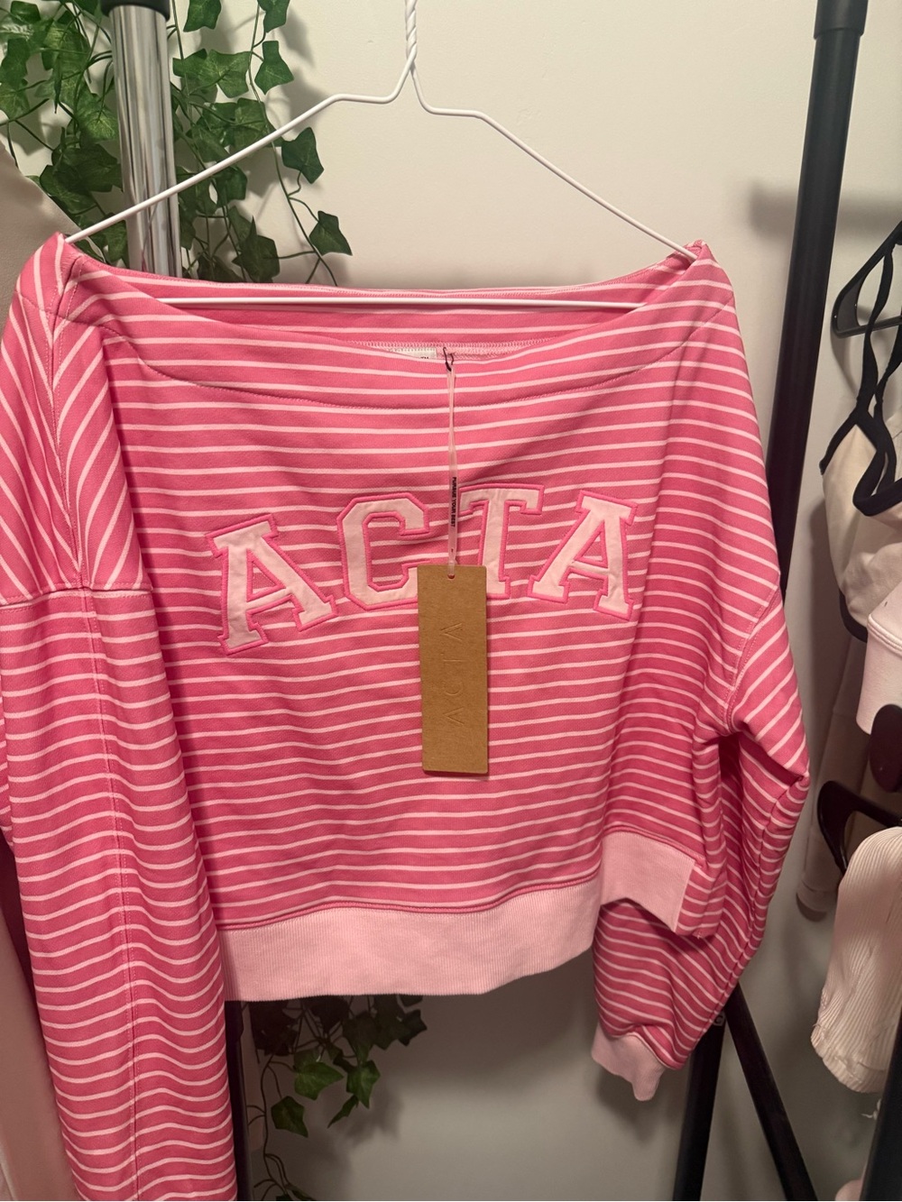 ACTA x Ken off the shoulder sweatshirt NWT